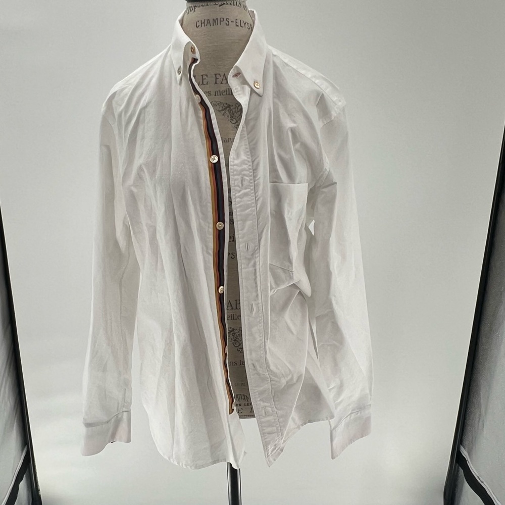Paul Smith Long Sleeve  Button Down Shirt Men's Slim Fit Medium